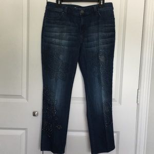 Platinum Chico’s jewels design jeans Size 1.5